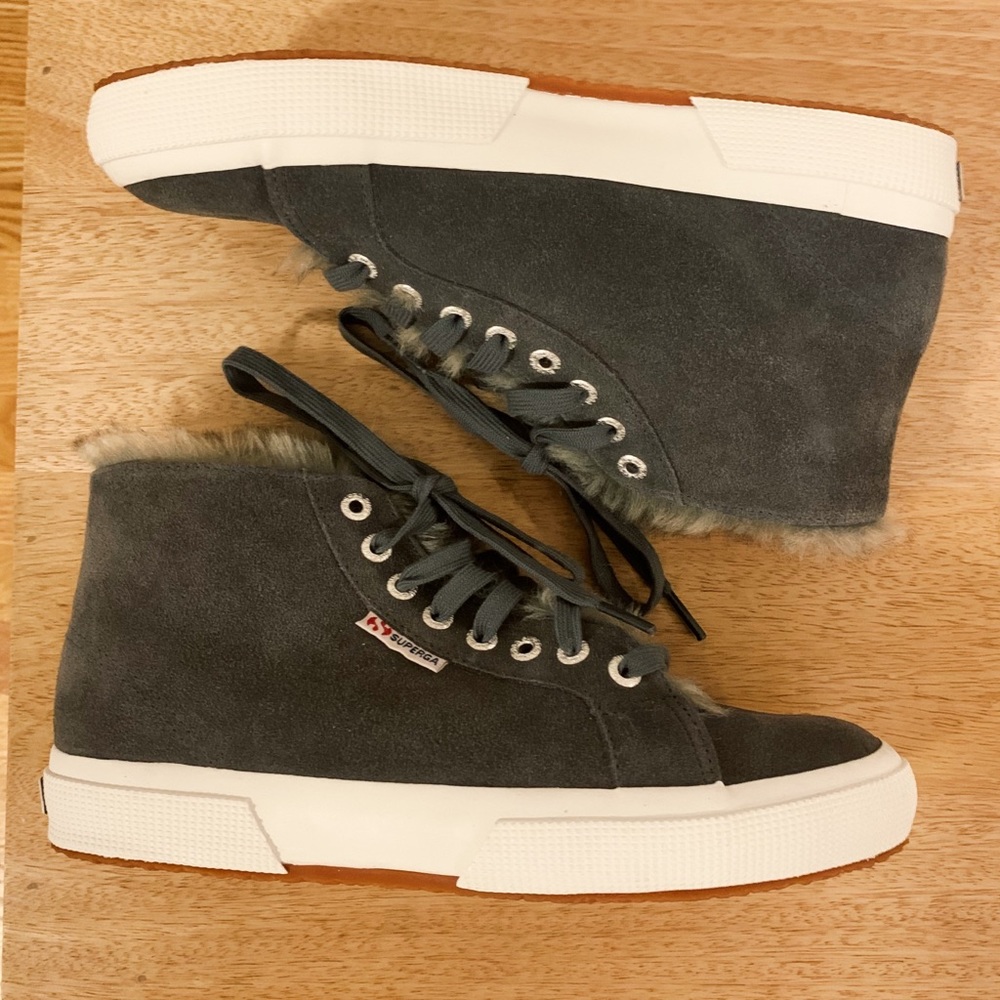 Superga Hightops (furry lining inside)